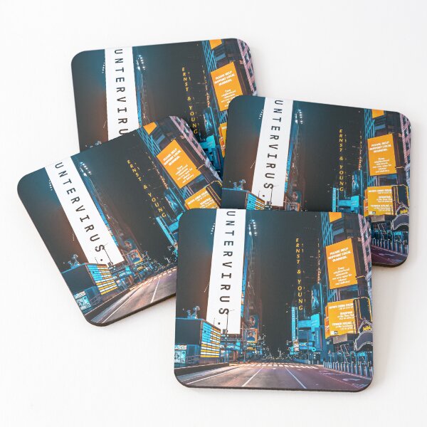 Item preview, City street with high rise buildings during night time designed and sold by kwizel.