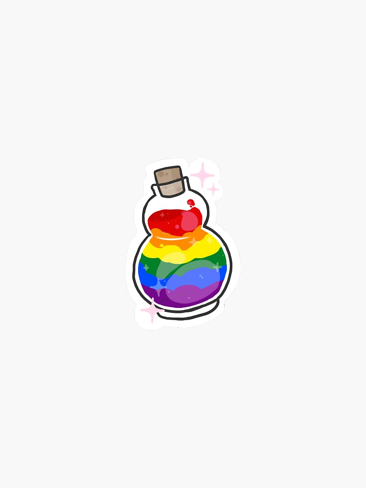 Gay Pride Potion Sticker For Sale By Xxcallistaxx Redbubble