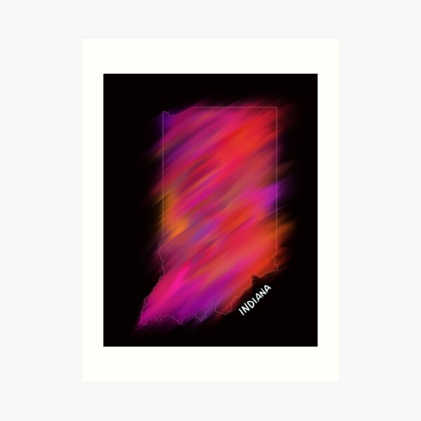 Indiana Love Art Print