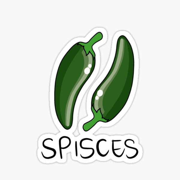 SPICY PISCES Sticker