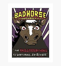 BAD HORSE Photographic Print