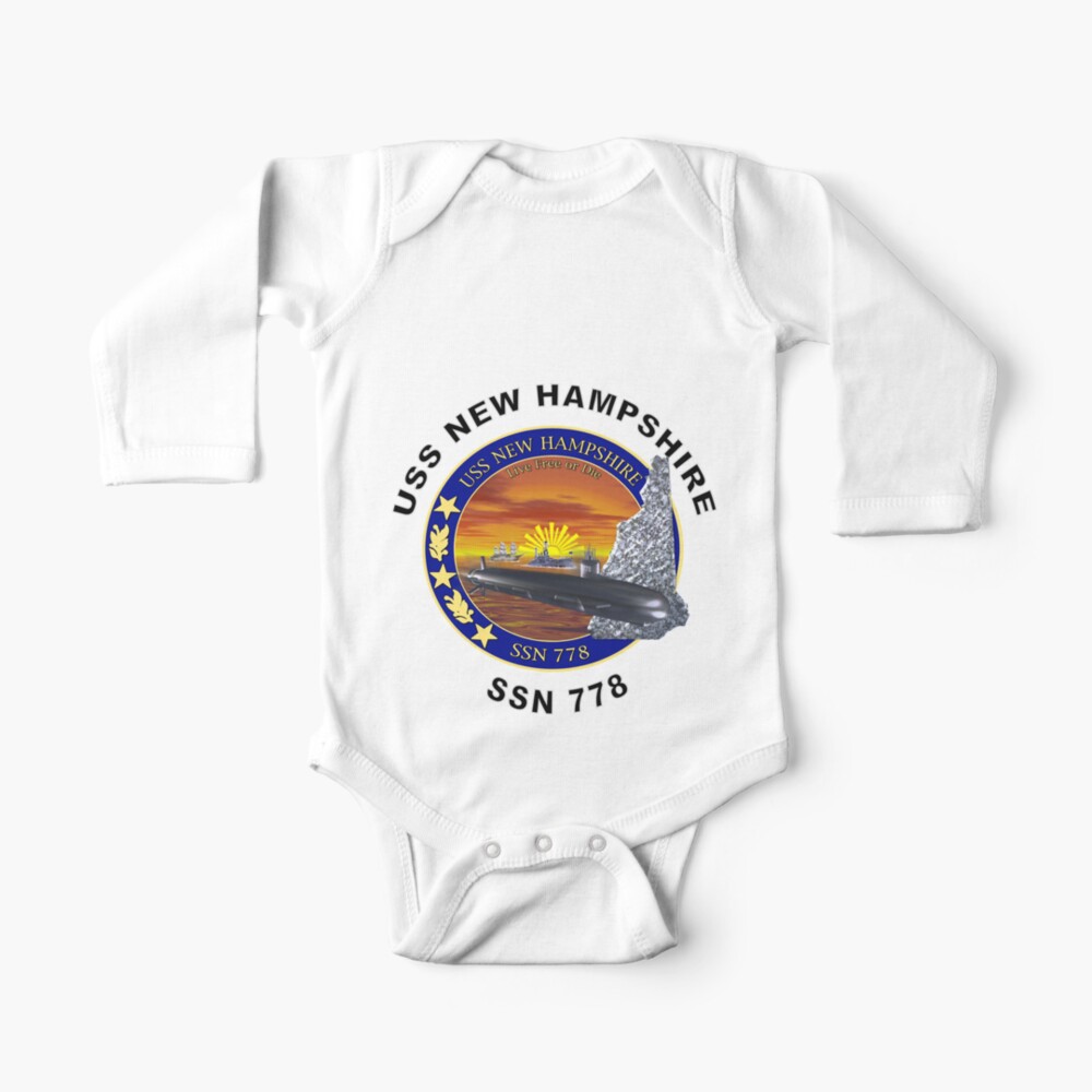 Ssn 778 Uss New Hampshire Baby One Piece By Spacestuffplus Redbubble