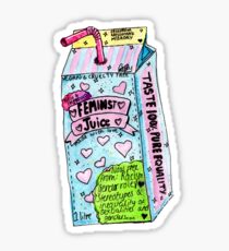 feminist juice Sticker