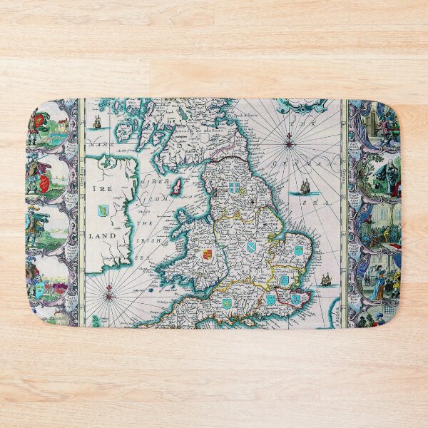Item preview, Saxon Heptarchy Map - Jansson and Saxon 1600 - Ancient Worlds designed and sold by Culturio.