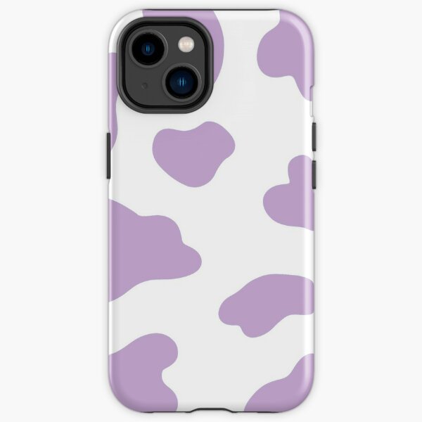 Lilac cow print iPhone Case by romirdrigz