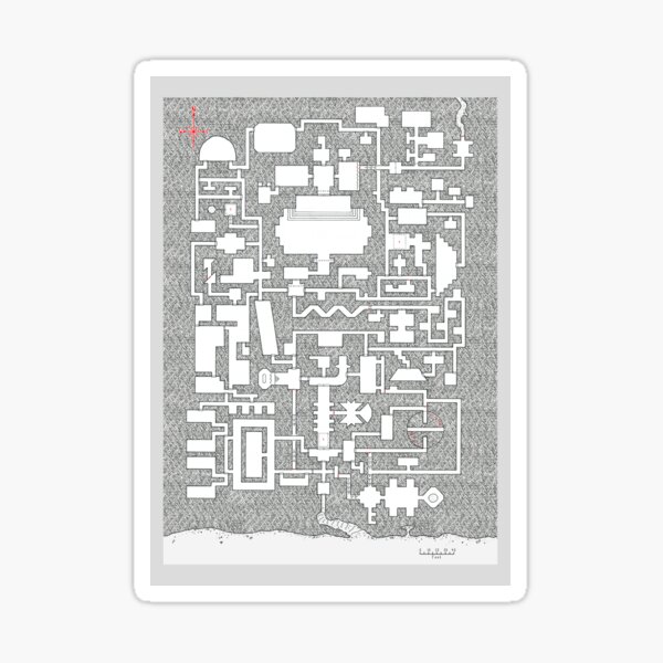 Dungeon Map Sticker