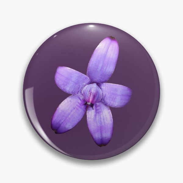 Light Purple Enamel Orchid Pin