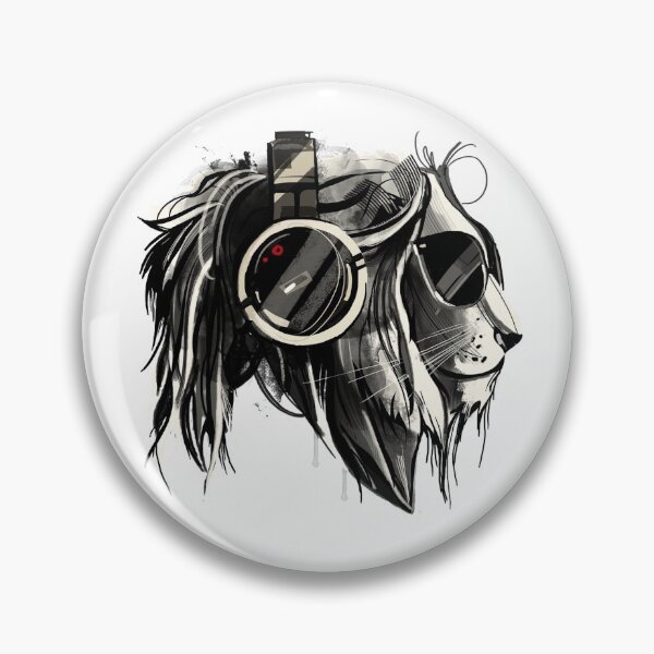 Item preview, Lion with headphones and sunglasses designed and sold by smARTwork.