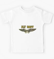 Naval Flight Officer Wings Kids Tee