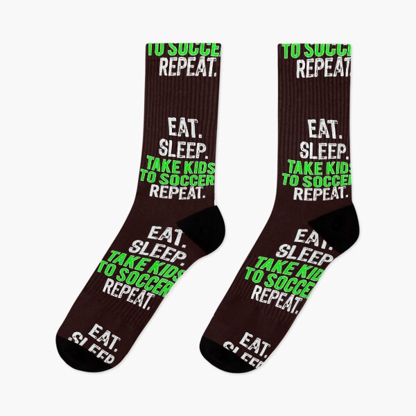 Item preview, Funny Soccer Mom & Dad or Parents Gift Eat Sleep Take Kids to Soccer Repeat designed and sold by LGamble12345.