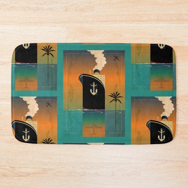 Item preview, Cruiseliner - Bon voyage retro poster style  designed and sold by Beesty.