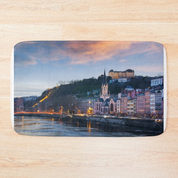 Item preview, Saone quay at sunset designed and sold by Gaël FONTAINE.