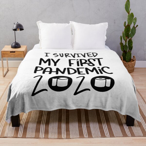 Item preview, I Survived First Pandemic 2020 funny pandemic quote for new babeis designed and sold by aghlessan.
