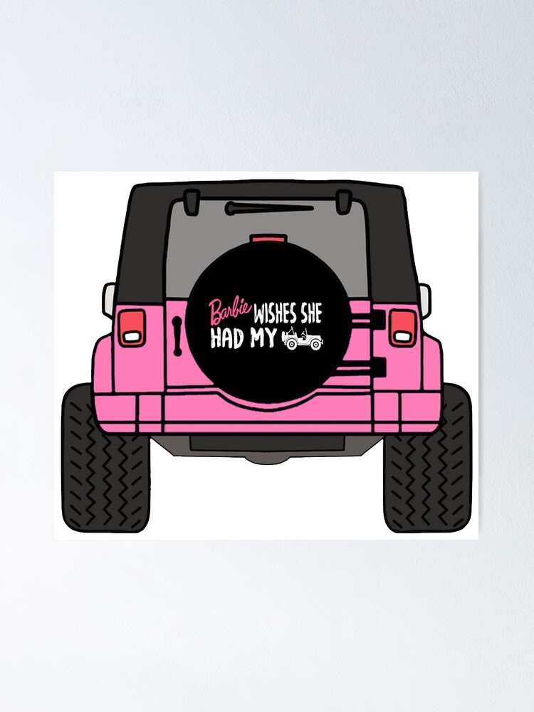 barbie jeep stickers