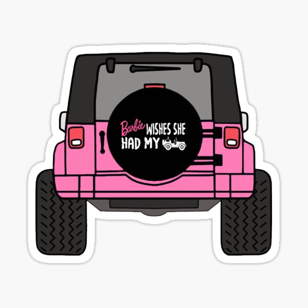 barbie jeep stickers