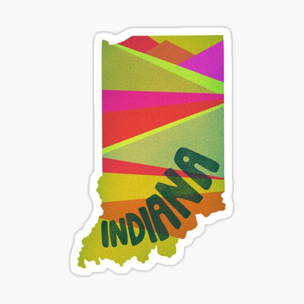 Retro Indiana Sticker
