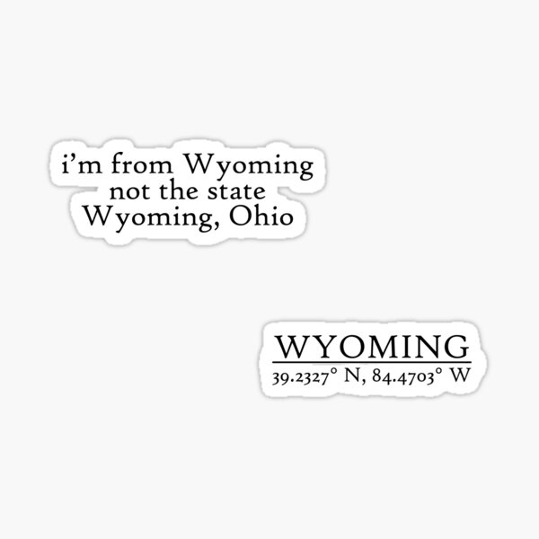 Item preview, Wyoming, Ohio Sticker Duo!  designed and sold by lettucex3.