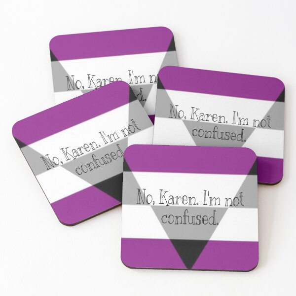 Item preview, "No, karen" aegosexual (autochorisexual) flag designed and sold by Imperioimpala.