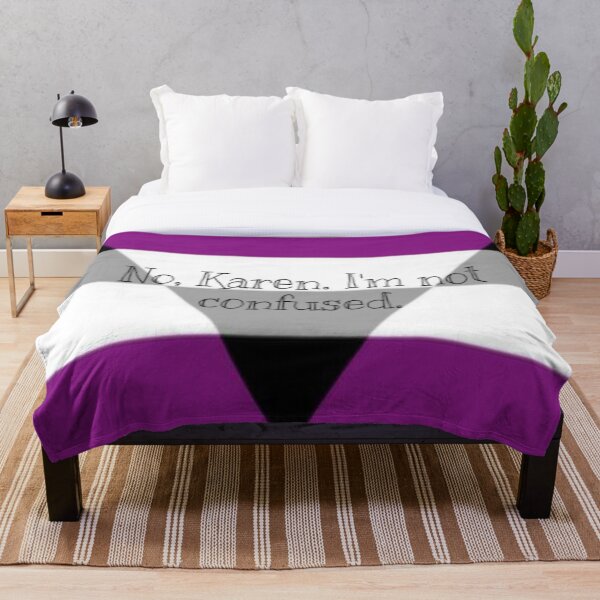 Item preview, Bandera "No, karen" aegosexual (autochorisexual) designed and sold by Imperioimpala.