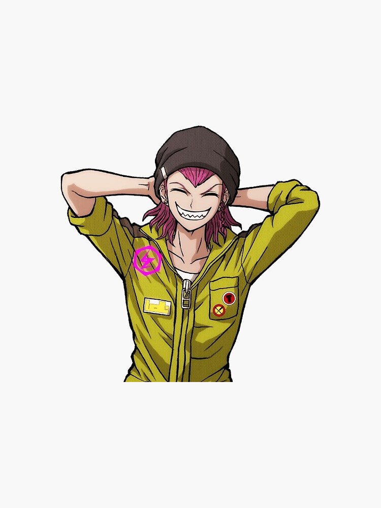 "kazuichi souda relaxed sprite " Sticker by kamikazi-cola | Redbubble