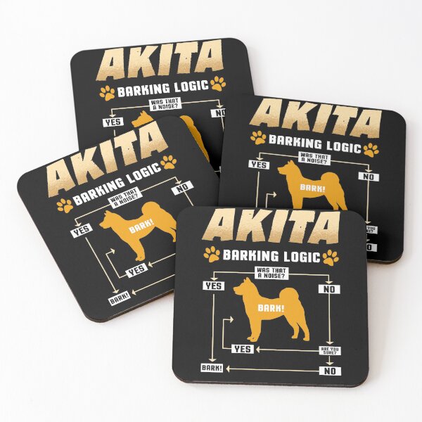 Item preview, Akita Barking Logic Akita Bark Dog Gift designed and sold by redshirtz.