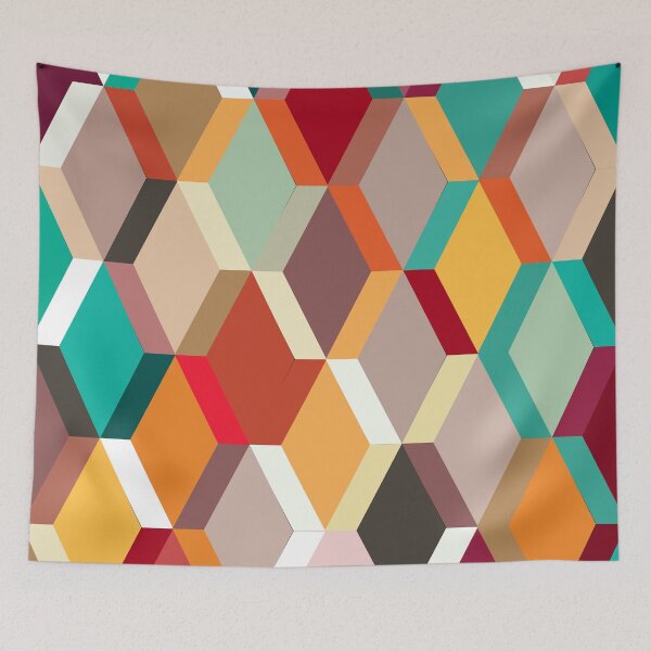 Item preview, Colourful Geometric Pattern Mask designed and sold by DreaK.