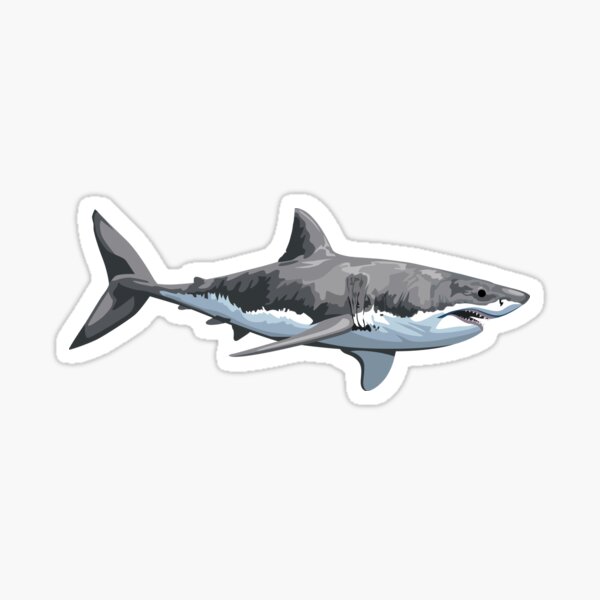 Ocean Sticker Laptop Stickers Laptop Decals Shark Sticker Geometric ...