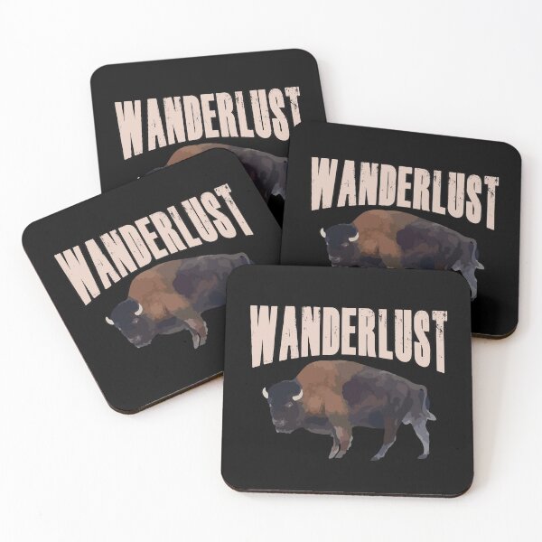 Item preview, Bison walking bison cattle forests herd gift designed and sold by redshirtz.