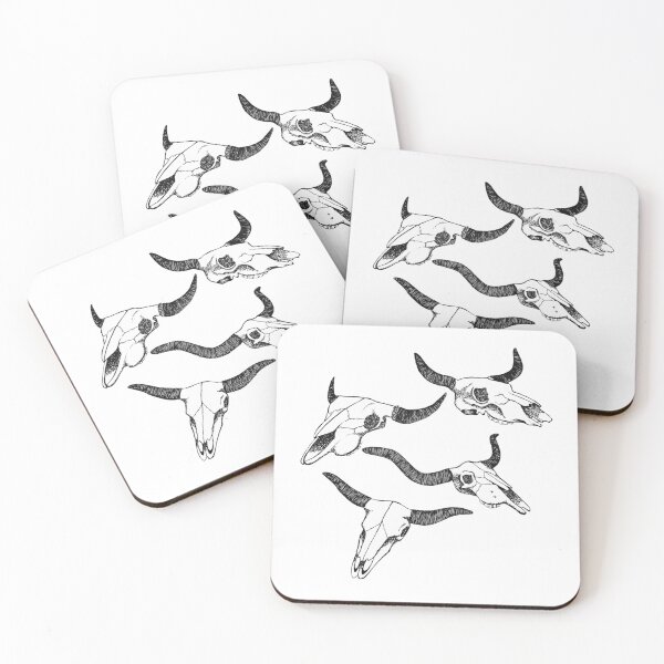 Item preview, Steer skull pattern designed and sold by EclecticEgo.