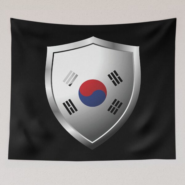 Item preview, Strong South Korea  Flag Shield Country designed and sold by HelloFromAja.