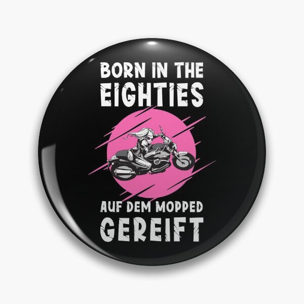 Item preview, Motorcyclist gift biker saying Born in the 80s designed and sold by SiRaGeckoDesign.