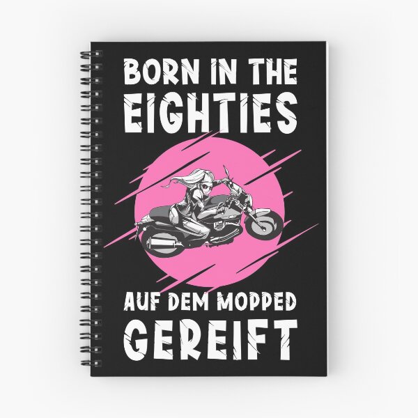 Item preview, Motorcyclist gift biker saying Born in the 80s designed and sold by SiRaGeckoDesign.