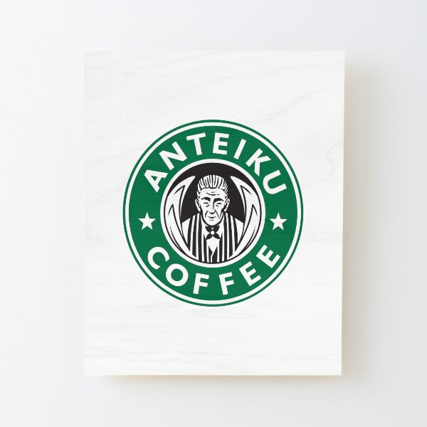Anteiku Café Logo, Tokyo Ghoul Starbucks Parody - Yoshimura Version Wood Mounted Print