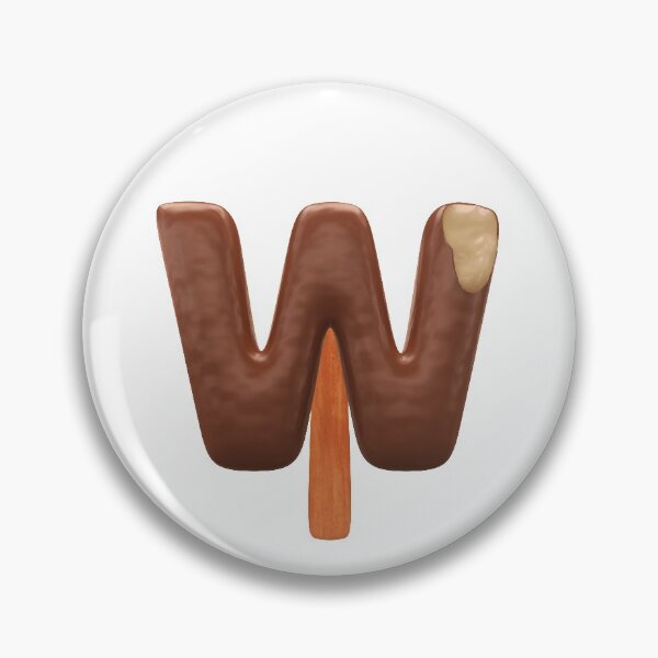 Item preview, W Ice Cream W Letter 3d Alphabet Chocolate designed and sold by HelloFromAja.