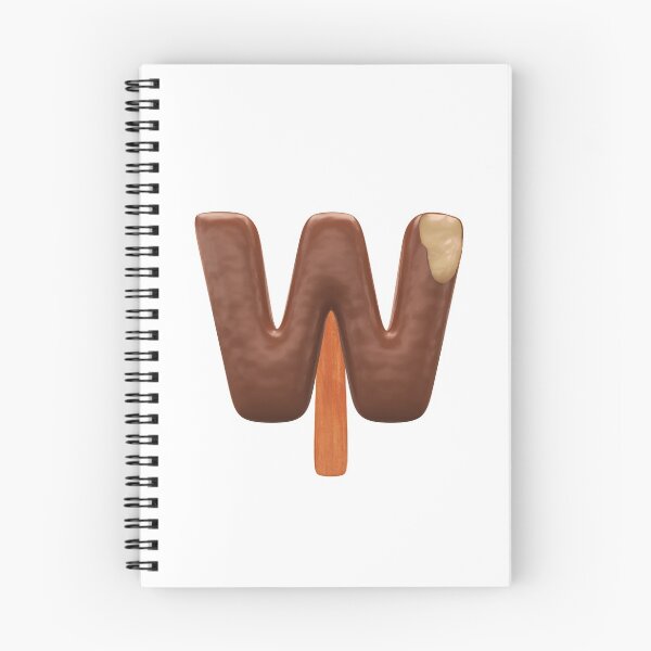 Item preview, W Ice Cream W Letter 3d Alphabet Chocolate designed and sold by HelloFromAja.