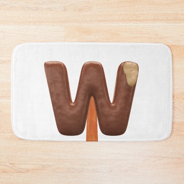 Item preview, W Ice Cream W Letter 3d Alphabet Chocolate designed and sold by HelloFromAja.