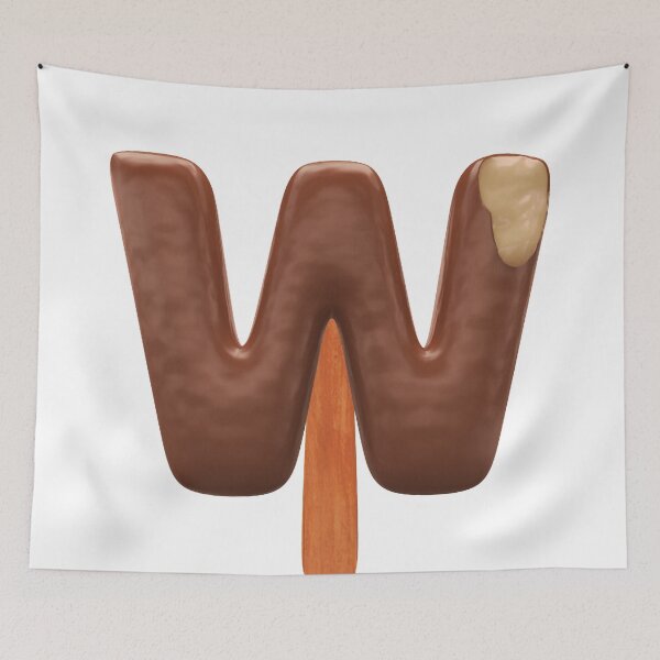 Item preview, W Ice Cream W Letter 3d Alphabet Chocolate designed and sold by HelloFromAja.