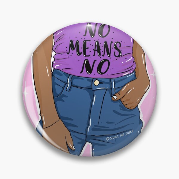 Item preview, No Means No by Eva Kiseleva Stiker designed and sold by Eva Kiseleva.