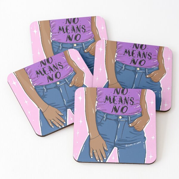 Item preview, No Means No by Eva Kiseleva Stiker designed and sold by Eva Kiseleva.