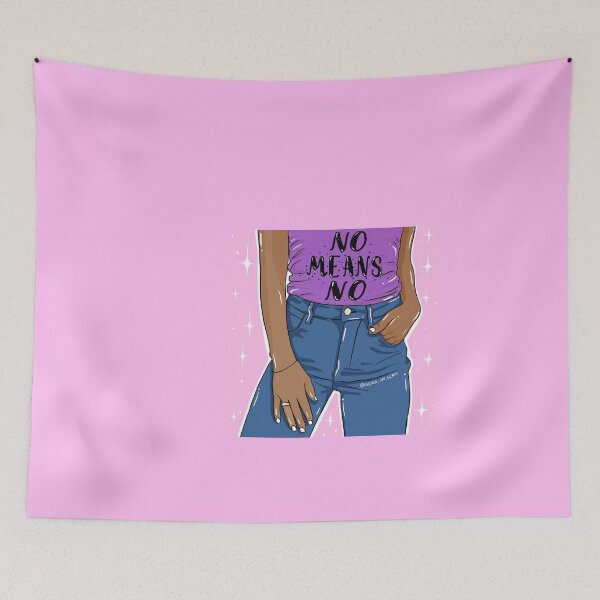 Item preview, No Means No by Eva Kiseleva Stiker designed and sold by Eva Kiseleva.