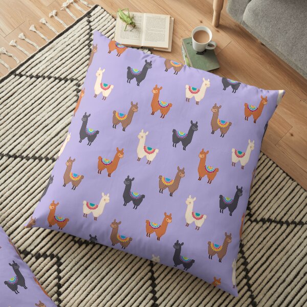 Llama Group Floor Pillow