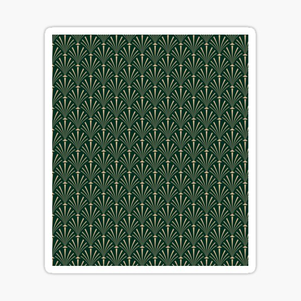 Art Deco Palm Pattern Sticker