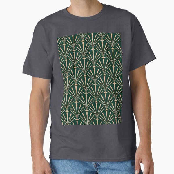 Art Deco Palm Pattern Classic T-Shirt