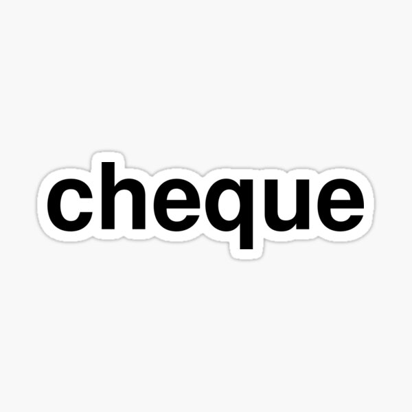 Vista previa del artículo con la obra «cheque», diseñado y vendido por ninov94.