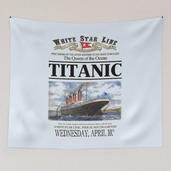 Item preview,  Titanic Sinking Vintage Poster Cruise Ship Atlantic Ocean Voyage  designed and sold by TopTeeShop.