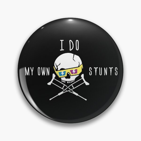 Item preview, I do my own stunts crutches and skeleton funny get well soon gift  designed and sold by alenaz.