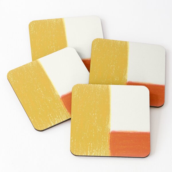 Item preview, Mustard white terra cotta artwork designed and sold by lion-house.