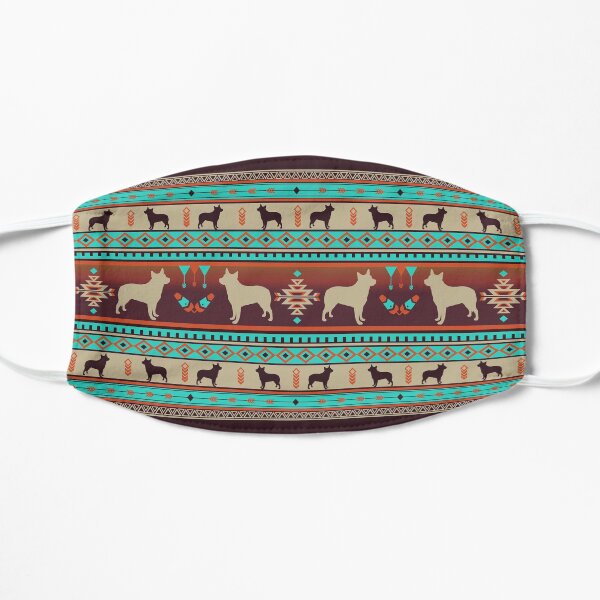 Boho dogs | Australian cattle dog sunset Flat Mask