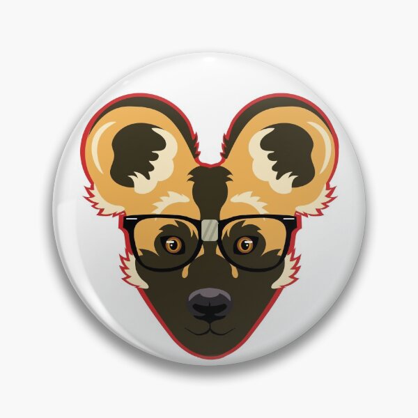 Item preview, Nerdy African Wild Dog designed and sold by Redcat057.