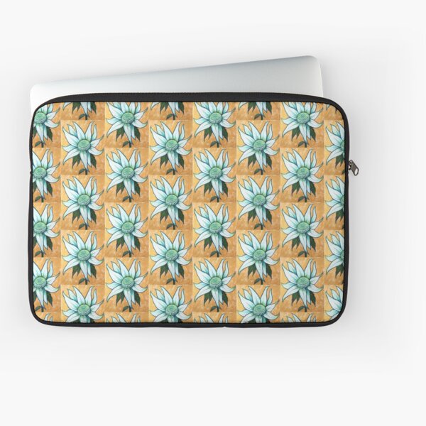 White Waratah Laptop Sleeve